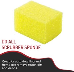 HI-TECH Do All Scrubber Sponge Large 3X5X3 Great for Auto Detailing and Home Use