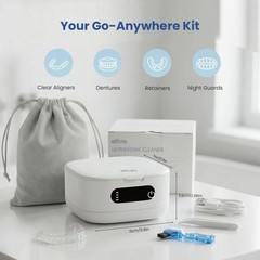 Portable Ultrasonic Retainer Cleaner with UV – Cordless Rechargeable Cleaner …