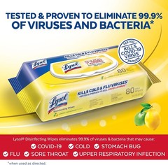 Lysol Disinfectant Wipes Lemon and Lime Blossom, 480 Count – Pack of 6