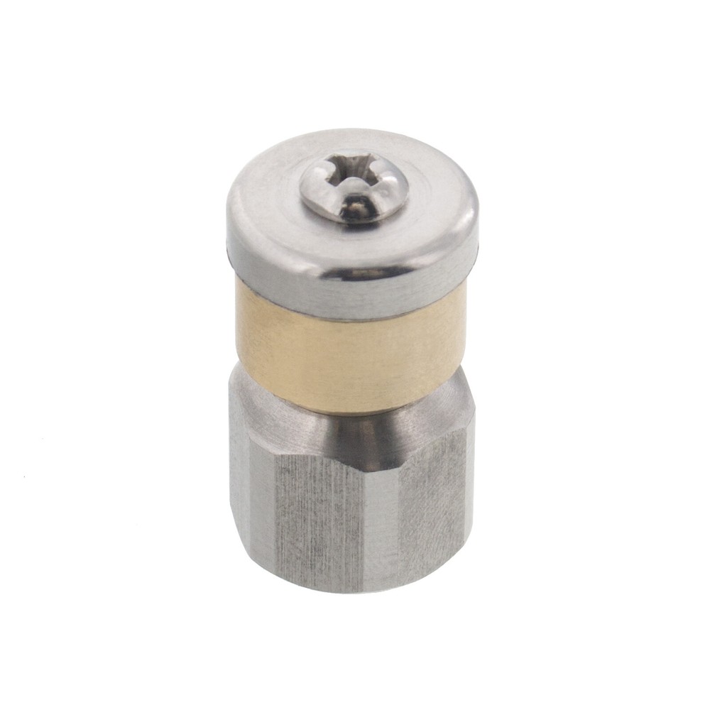 Erie Tools Rotating 1/4″ Sewer Jetter Nozzle for Drain Cleaning 4.5 Orifice