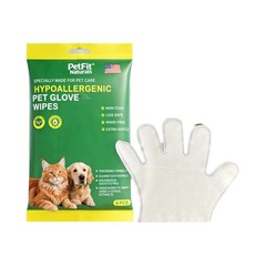 6Pcs Thick Pet Wipes Gloves Disposable Deep Cleaning Supplies for Dog Cat