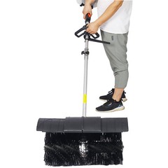 52cc Gasoline Sweeper Broom Articial Turf Lawns Snow Driveway Debris Cleaning