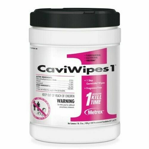 *160-Wipes* Metrex CaviWipes1 Germicidal Disinfectant 6″ x 6.75″ Large 13-5100