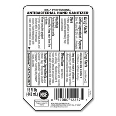 Dial Professional 12258CT Gel Hand Sanitizer Refill – Fragrance-Free 6/CT New