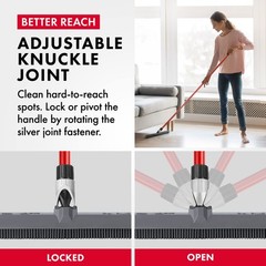 2-in-1 Silicone Rubber Broom Carpet Rake and 1 Piece Long Handle, Gray