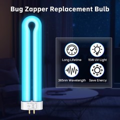 Klahaite Replacement Light Bulb Bug Zapper 15W 1 Count (Pack of 1), Blue