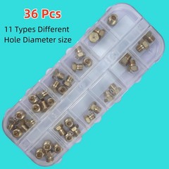 SGTBQLL ​36 Pcs Propane Orifice Kit,Propane Lp Natural Gas Brass Jet brass