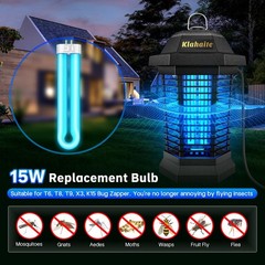 Klahaite Replacement Light Bulb Bug Zapper 15W 1 Count (Pack of 1), Blue