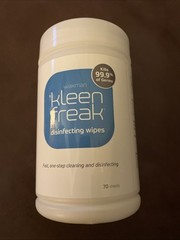 Kleen Freak 70-Sheet 70-oz Citrus Hand Sanitizer Wipes #03050100 Lot Of 10