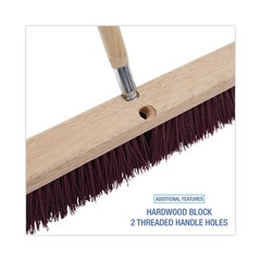 Boardwalk 20324 3.25″ Stiff Polypropylene Bristle 24″ Brush Floor Brush Head New