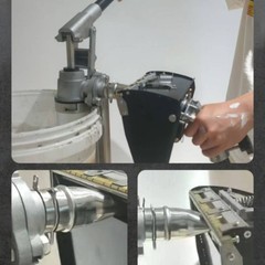 Hand-Operated Action Pump Freestanding Stainless Steel Pump With