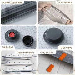 Travel Vacuum Bags for Clothing with Rechargeable Electric Pump – Portable Space