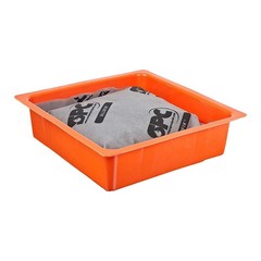 BRADY SPC ABSORBENTS DPA24 Drip Pan,3 In. H,10 In. L,10 In. W,PK24 15U830