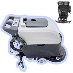 110V Commercial Auto Floor Scrubber Machine 10.6Gal+13.2Gal Wire Type Scrubber