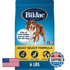 Bil-Jac Adult Select Dry Dog Chicken 6 Lb Bag Blj-006