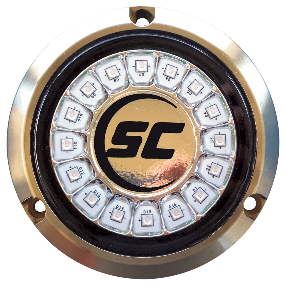 Shadow-Caster Great White Single Color Underwater Light – 16 LEDs – Bronze SHADO