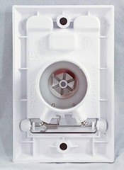 HAYDEN Central Vacuum Wall Inlet – White Square Door 1700-01 Vac Hose Outlet