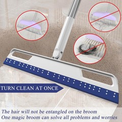 Multifunction Magic Broom, Extended Indoor Detachable,3-in-1 Sweeper Blue