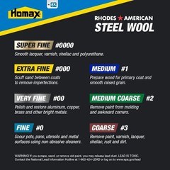 Homax Fine Grade #00 Steel Wool (12-Pad)