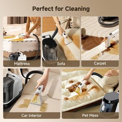 Uwant Upholstery Cleaner Cappuccino-Pet Pro Solution, White-Cappuccino