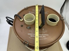 Vintage Original Shop-Vac Wet Dry Model 5 Gal USA Brown Metal Can Model 222 MCM