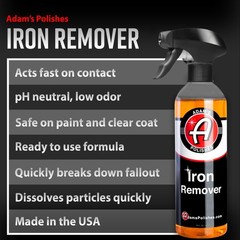Adam’s Iron Remover Gallon Iron Out Fallout & Stop Rust Remover Spray for Car