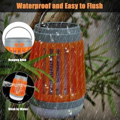 2PCS Solar USB Insect Trap – Mosquito Killer Lamp, Patio/Yard Bug Zapper