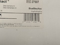 Pack of 4 3M 27507 Trizact 5″x5″x.25″ Diamond HX Disc Blue Fine Floor Polishing