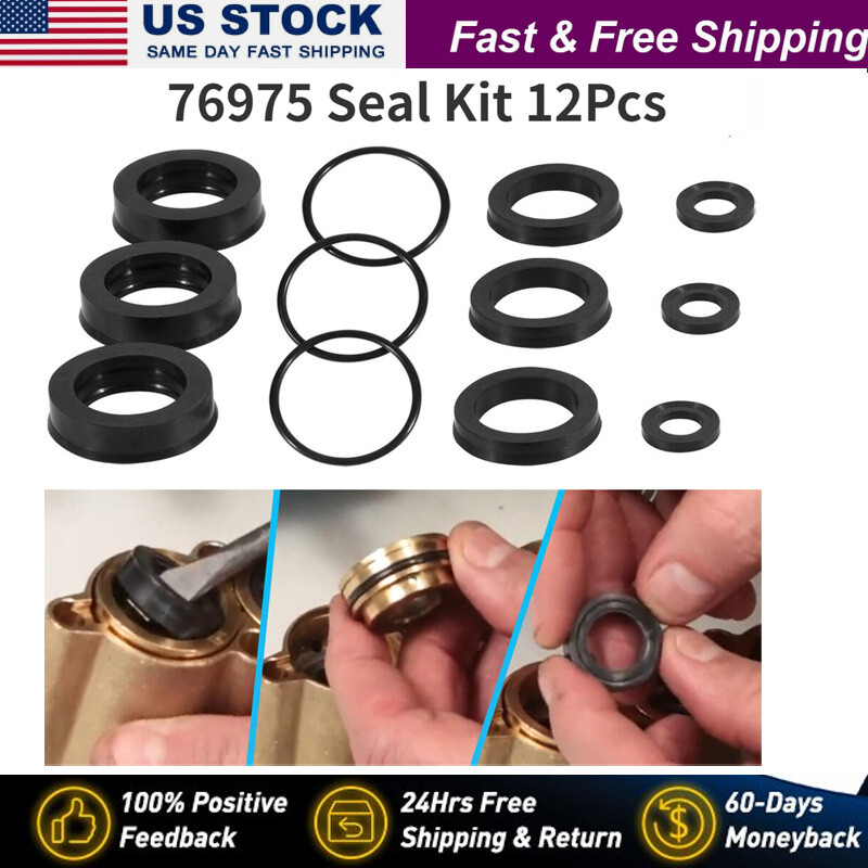 76975 Rubber Seal Kit for CAT Pump 4DNX Pumps 4DNX25GSI 4DNX27GSI (12pcs)