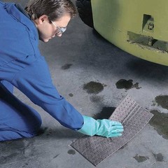 Pig Mat226 Sorbent Roll, 8 Gal, 10 In X 100 Ft, Universal, Gray, Polypropylene