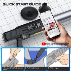 ‌Electric Toilet Plunger for Bathroom, High-Pressure Heavey Duty Clog Remover