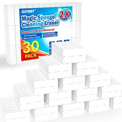 Magic Sponges Cleaning Eraser, 30 Pack 2X Density Stronger Melamine Sponge 30