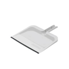 Superio Heavy Duty Clip-On Dustpan with Rubber Lip, 10″ wide Dustpan.
