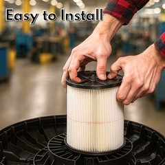 Hepa Filter for Craftsman Red Stripe Shop-Vac wet dry part 17816 9-17816, 2 Pks