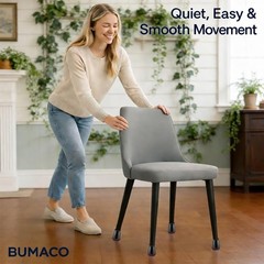 BUMACO Chair Leg Floor Protectors Universal XS, Black-20 Pcs