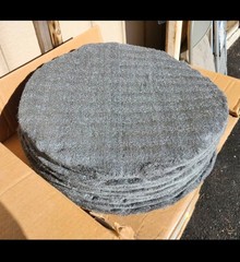 Steel Wool Floor Buffer Pads 20in 09 Pack Elephant Brand Texsteel Tuf