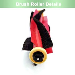 3 Pack Roborock Main Brushes Replacement Parts – 3 Pack, Red, Yellow, Black