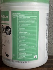 Sani HyperCide Germicidal Disposable Lg Wipe 160 Count 6″ x 6 3/4″ exp unknown