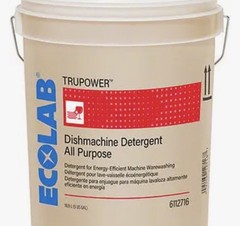 ECOLAB TruPower 6112716 Dish Machine/Dish Washer Detergent – 5 Gallon Pail