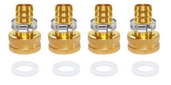 YOUHO Garden Hose 1/2 4PCS Female thread, 3/4GHT(F) to Barb