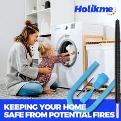 Holikme Dryer Vent Cleaner Kit 2 Pieces – Upgraded 2 Piece Set, Blue