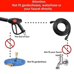 M MINGLE Replacement Pressure Washer Gun with Extension Wand, M22 40 Inch