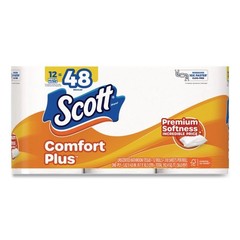Scott 57098 ComfortPlus 1-Ply Septic-Safe Toilet Paper – White (12/Carton) New