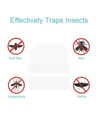 12 Pcs Refill Glue Pads Compatible with Bug md No Fly Zone Zapper, Silver
