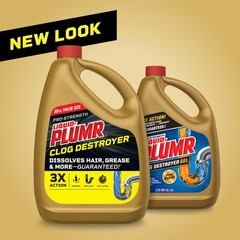Clorox Liquid-Plumr Pro-Strength Clog 80 Fl Oz (Pack of 1), Pale yellow