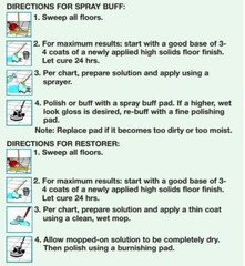 Spray Buff Restorer Renewing Floor Finish Wax Polisher Buffer Spotless , 32 oz