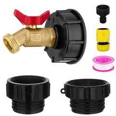 IBC Tote Garden Hose 2.44″ Fine, 2″ Coarse, 1/2 Hose-Brass