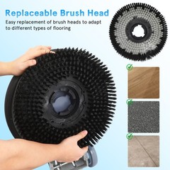 17in Electric Floor Cleaner Carpet Washing Floor Polishing Scrubbing Machine USA