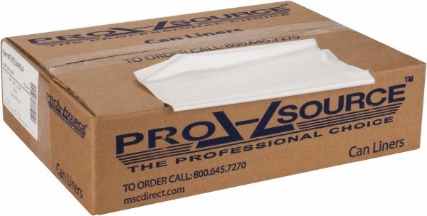 PRO-SOURCE 33 Gal 0.6 mil Household/Office Trash Bag 33″ Wide x 39″ High, Clear