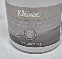 Kleenex 45827 18 oz Pump Bottle Alcohol-Free Foam Hand Sanitizer Lot of 4